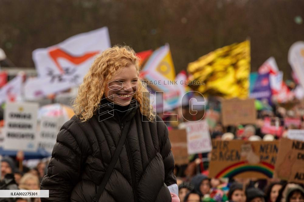 Tens Of Thousands Protest Far Right - Berlin