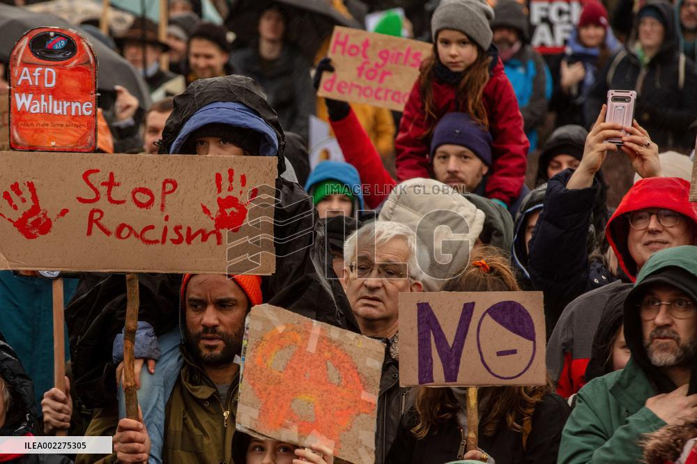 Tens Of Thousands Protest Far Right - Berlin