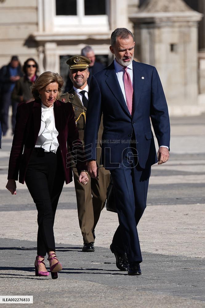 King Felipe Presents National Sociology And Political Science Award - Madrid
