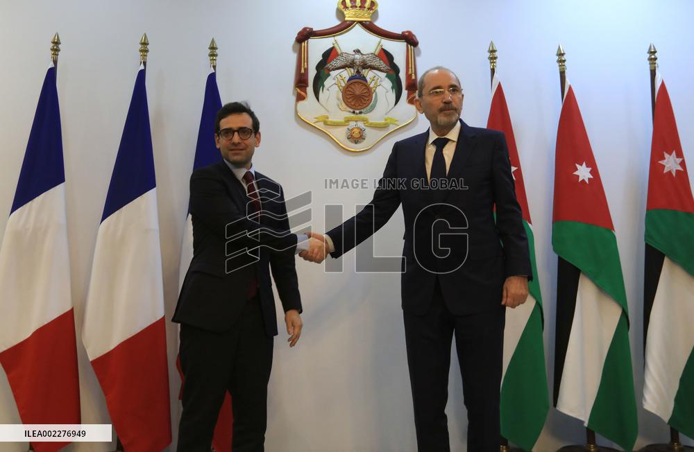 JORDAN-AMMAN-FRANCE-FOREIGN MINISTERS-MEETING