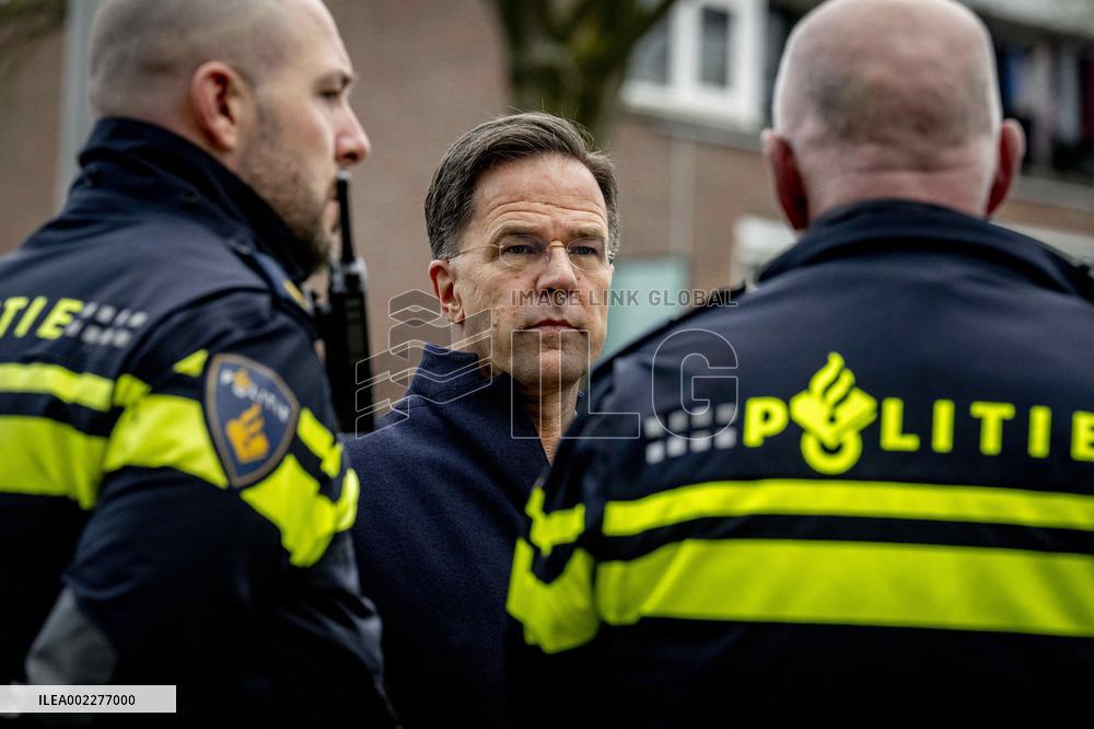PM Rutte Visits The Disaster Site Of The Explosion - Rotterdam