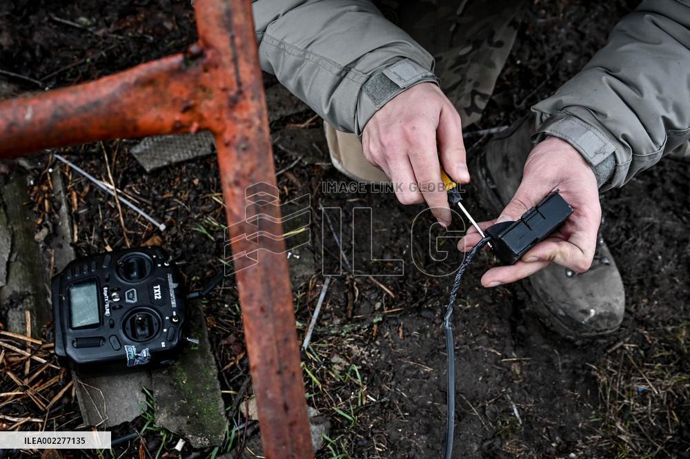 FPV drone pilots on Orikhiv axis