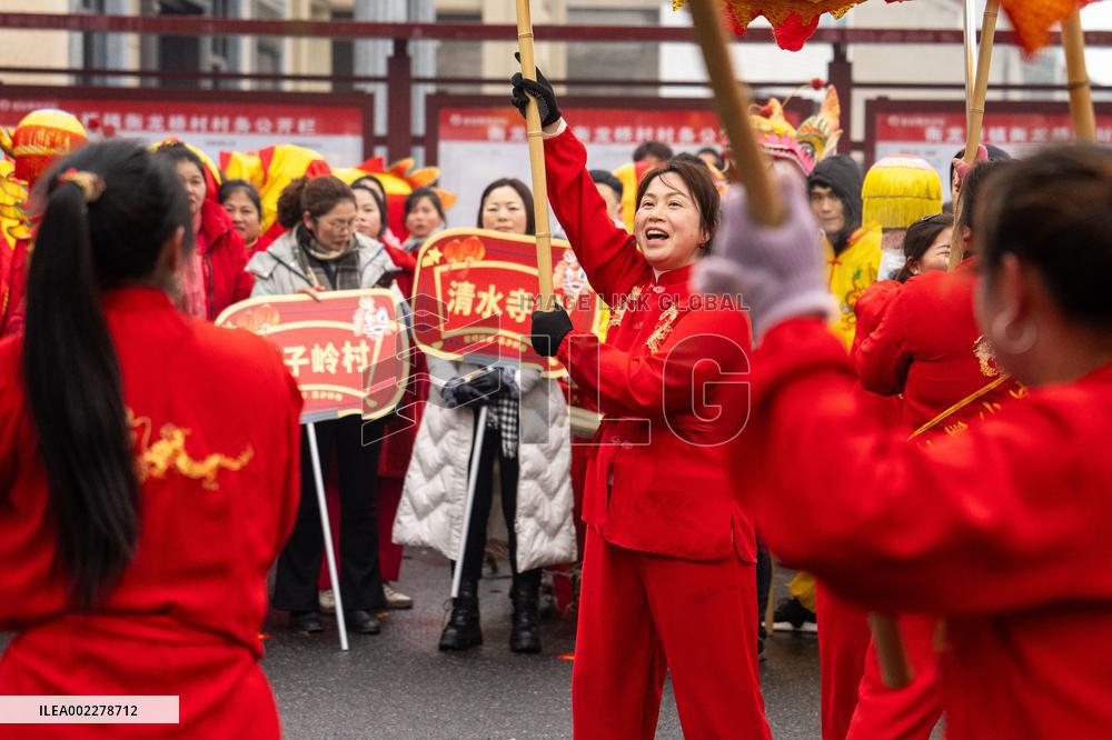 CHINA-HUNAN-YIYANG-SPRING FESTIVAL-VILLAGE GALA-CELEBRATIONS (CN)
