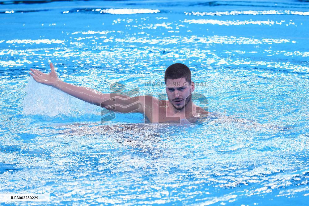 (SP)QATAR-DOHA-ARTISTIC SWIMMING-WORLD AQUATICS CHAMPIONSHIPS-MEN'S SOLO TECHNICAL