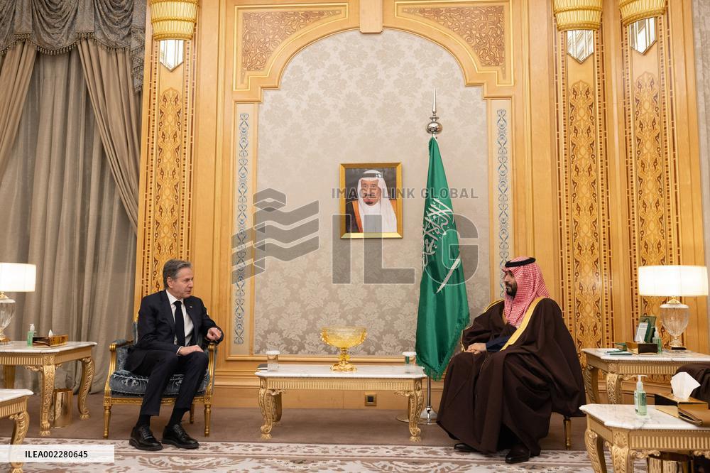 Blinken Meets MBS Amid Heightened Mideast Tensions - Riyadh