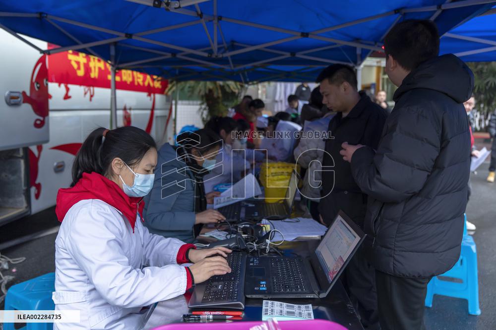 Voluntary Blood Donation in Enshi