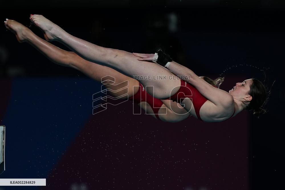 (SP)QATAR-DOHA-DIVING-WORLD AQUATICS CHAMPIONSHIPS-WOMEN'S 10M SYNCHRONISED