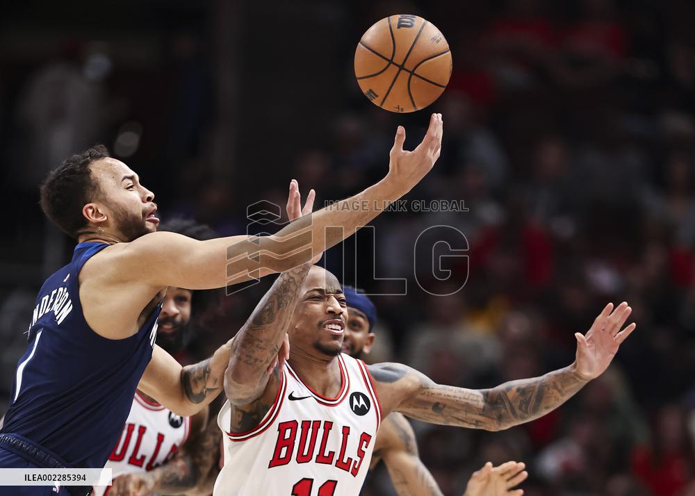 (SP)U.S.-CHICAGO-BASKETBALL-NBA-BULLS VS TIMBERWOLVES