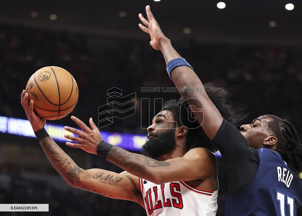 (SP)U.S.-CHICAGO-BASKETBALL-NBA-BULLS VS TIMBERWOLVES