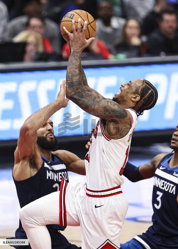 (SP)U.S.-CHICAGO-BASKETBALL-NBA-BULLS VS TIMBERWOLVES