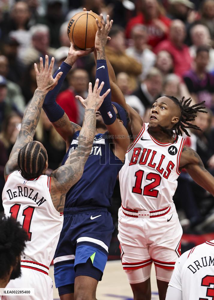 (SP)U.S.-CHICAGO-BASKETBALL-NBA-BULLS VS TIMBERWOLVES