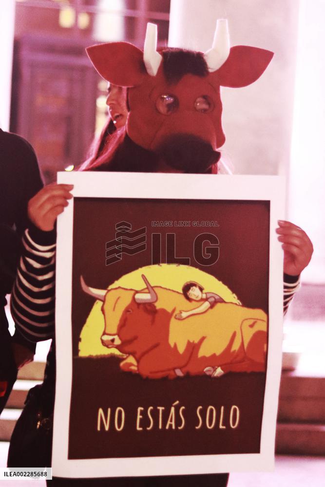 Protest Against Bullfighting - Mexico