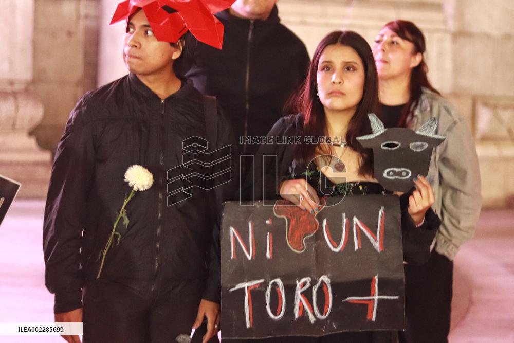Protest Against Bullfighting - Mexico
