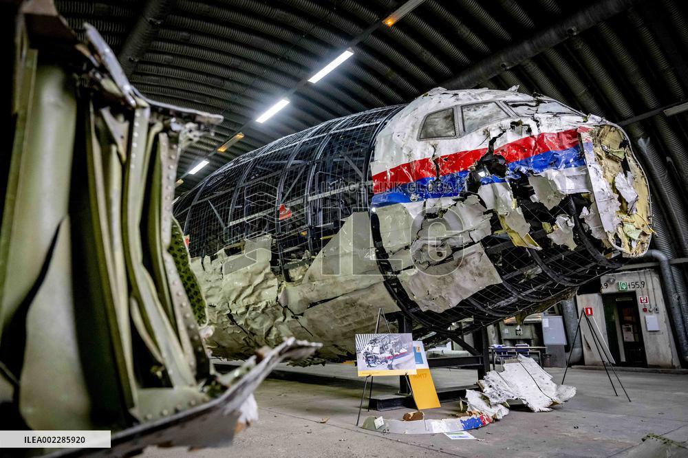 Reconstruction Of Wreckage Of aircraft MH17 - Netherlands