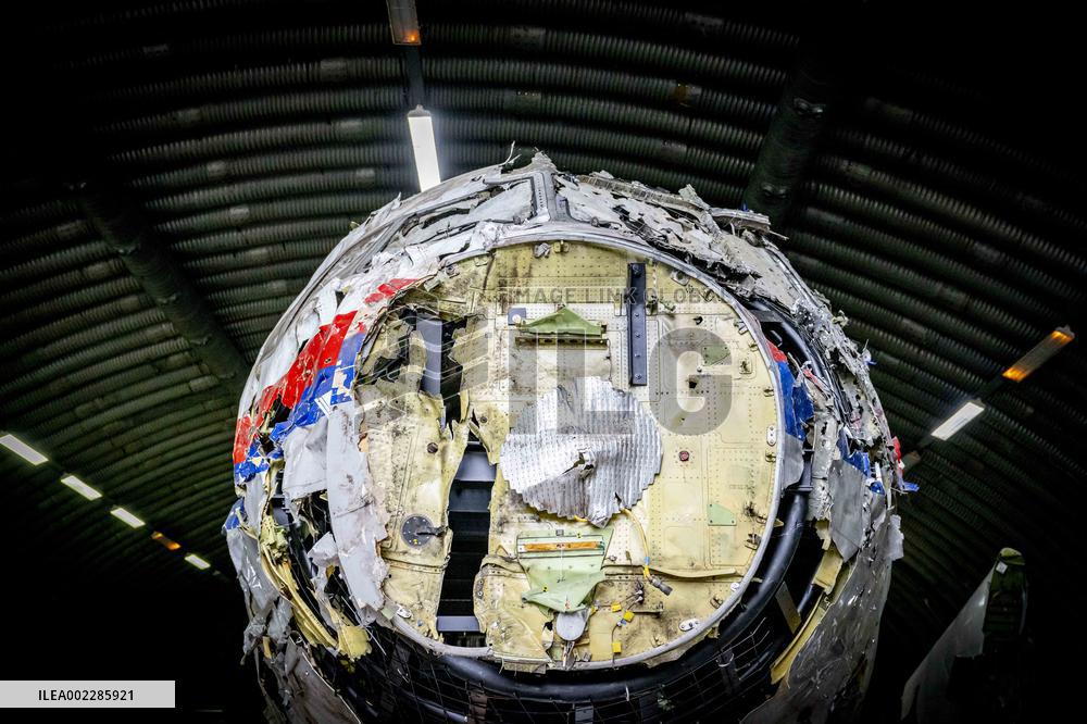 Reconstruction Of Wreckage Of aircraft MH17 - Netherlands