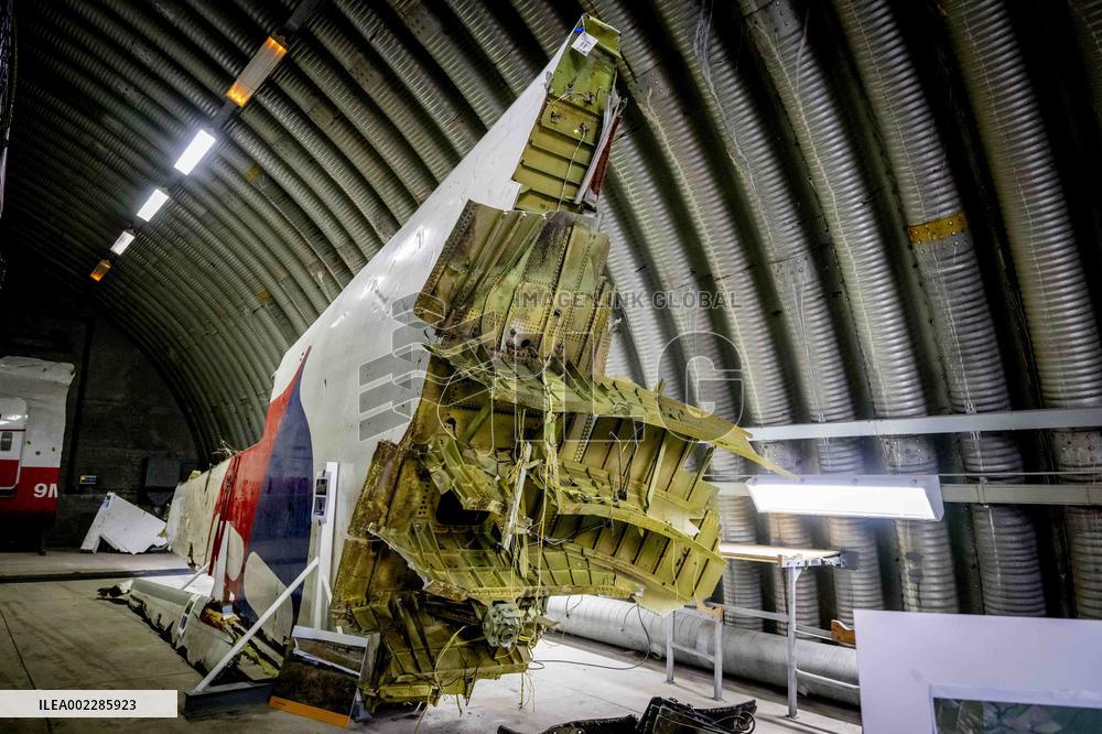 Reconstruction Of Wreckage Of aircraft MH17 - Netherlands