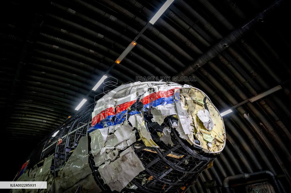 Reconstruction Of Wreckage Of aircraft MH17 - Netherlands