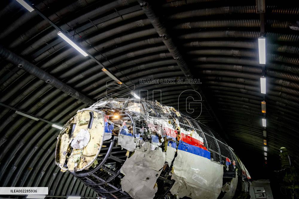 Reconstruction Of Wreckage Of aircraft MH17 - Netherlands