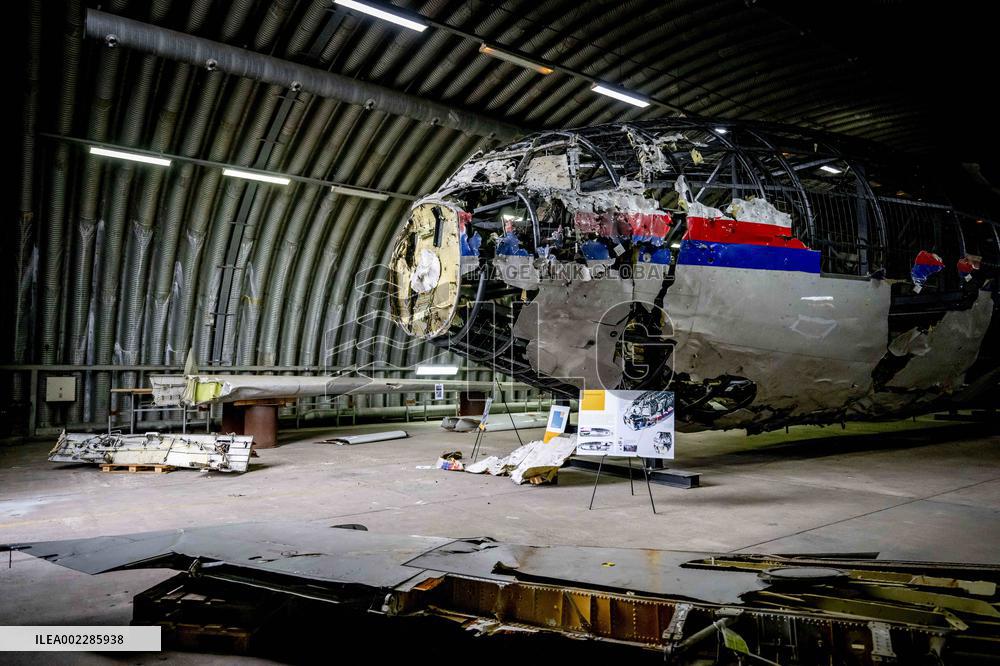 Reconstruction Of Wreckage Of aircraft MH17 - Netherlands
