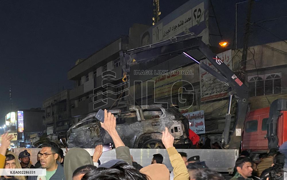 IRAQ-BAGHDAD-DRONE-ATTACK