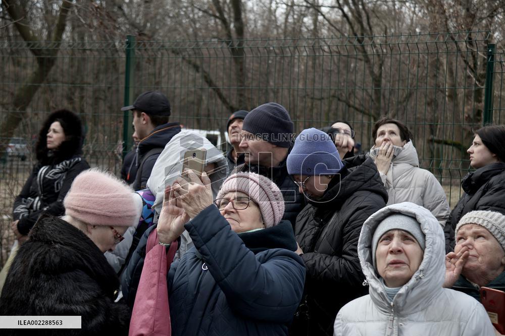 Russian missile attack on Kyiv