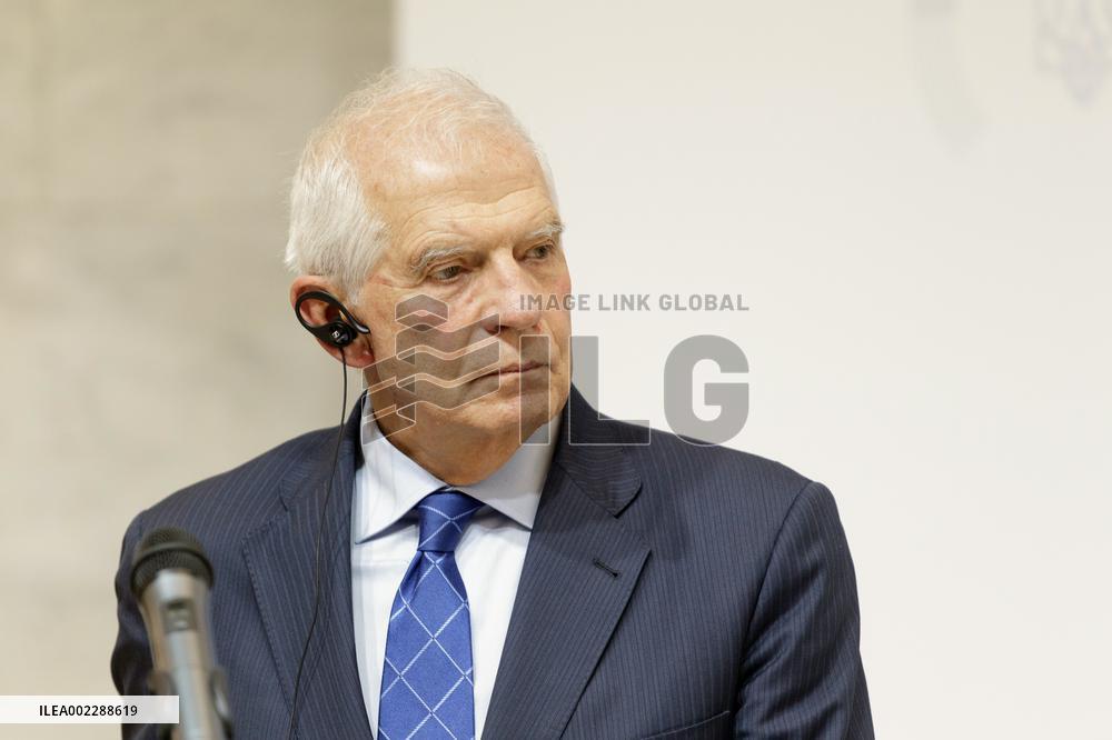 Press conference of Dmytro Kuleba and Josep Borrell in Kyiv