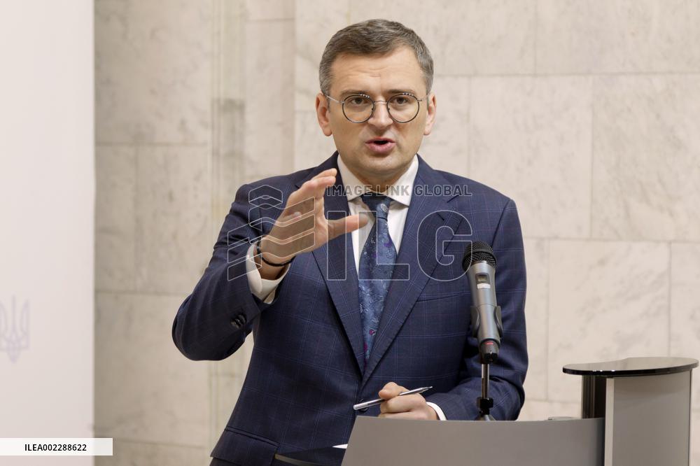 Press conference of Dmytro Kuleba and Josep Borrell in Kyiv