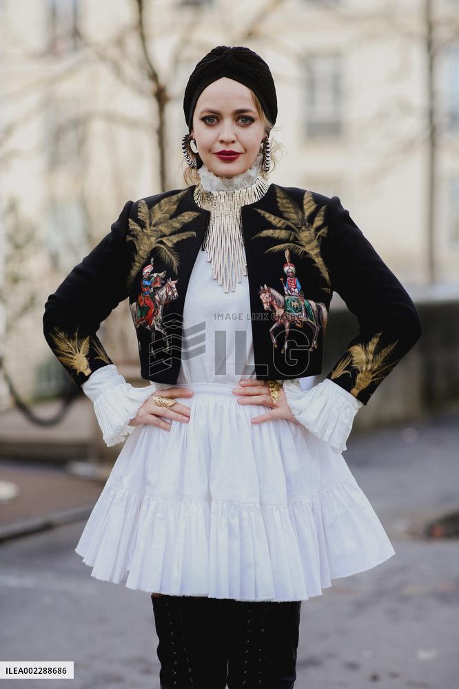 PFW - Elie Saab Street Style