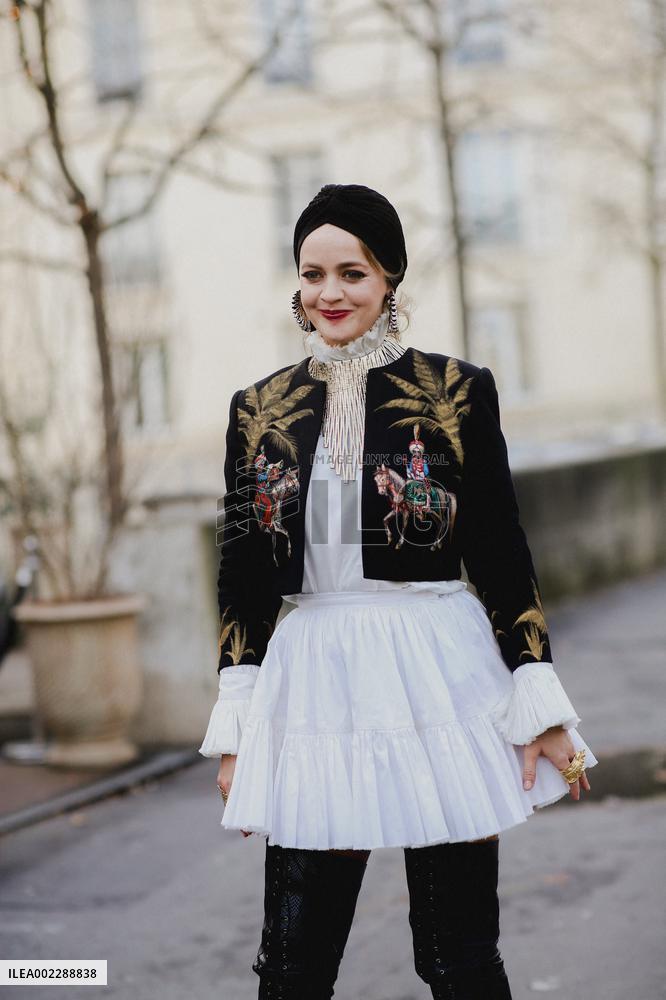 PFW - Elie Saab Street Style