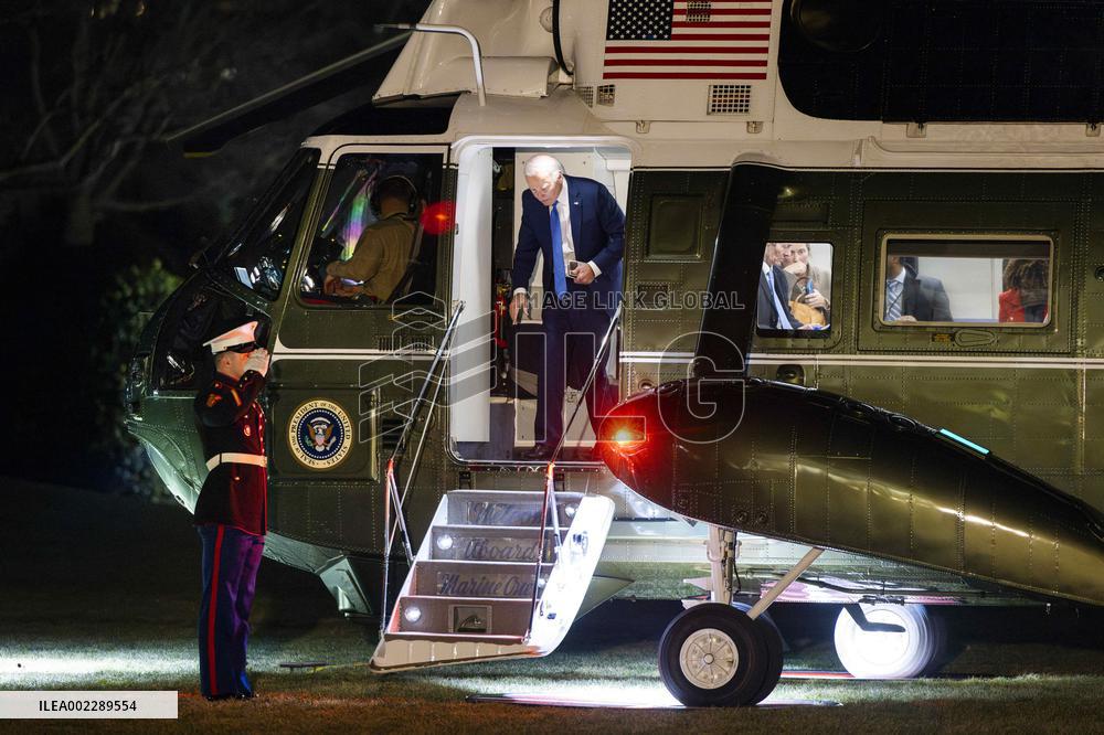 Biden returns to White House from fundraisers in New York City