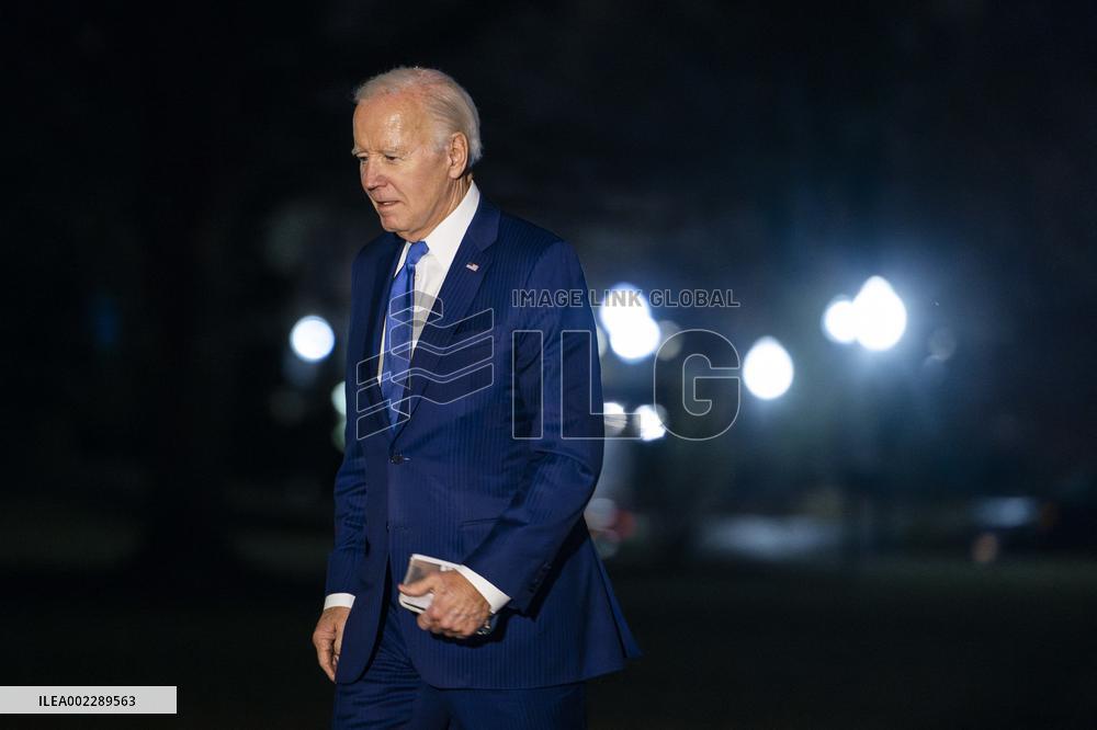 Biden returns to White House from fundraisers in New York City