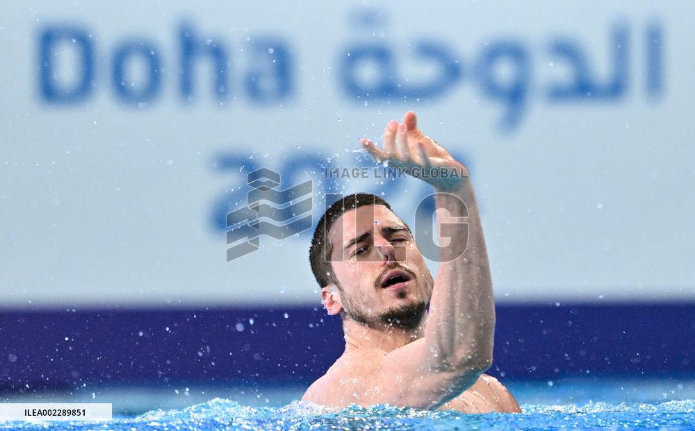 (SP)QATAR-DOHA-WORLD AQUATICS CHAMPIONSHIPS-ARTISTIC SWIMMING-MEN-SOLO FREE