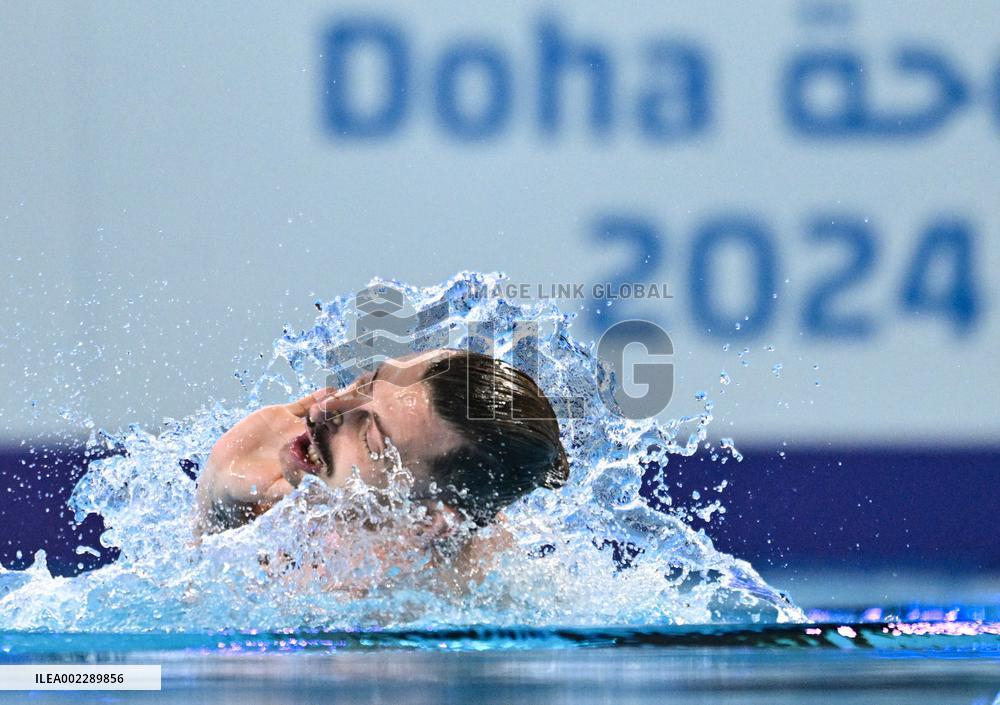 (SP)QATAR-DOHA-WORLD AQUATICS CHAMPIONSHIPS-ARTISTIC SWIMMING-MEN-SOLO FREE