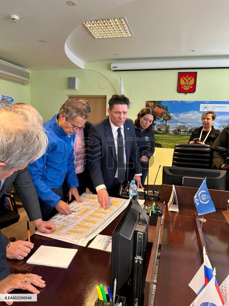 IAEA Director General Grossi Visits Zaporizhzhya Nuclear Power Plant - Ukraine