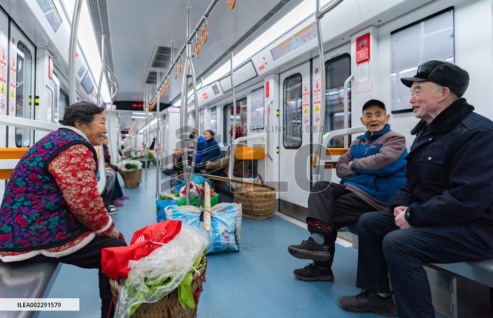 Vegetable Farmers Sell Vegetables in Chongqing, China