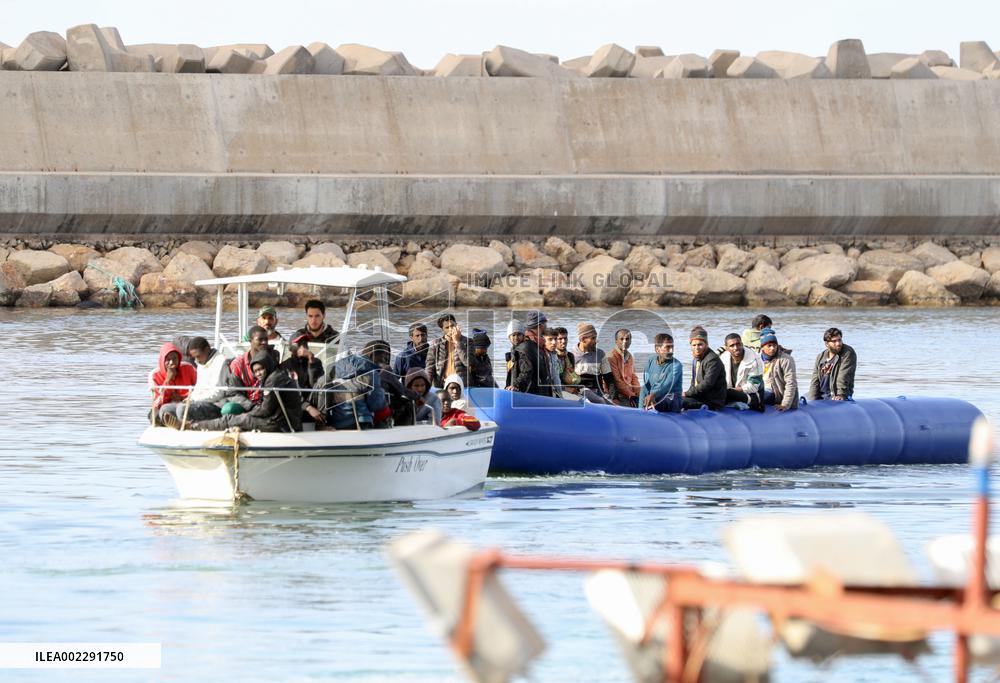 LIBYA-GARRABULLI-ILLEGAL MIGRANTS-RESCUE