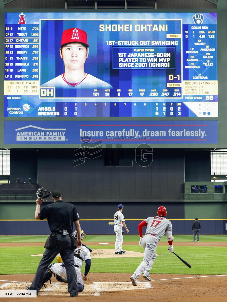 Baseball: Angels vs. Brewers