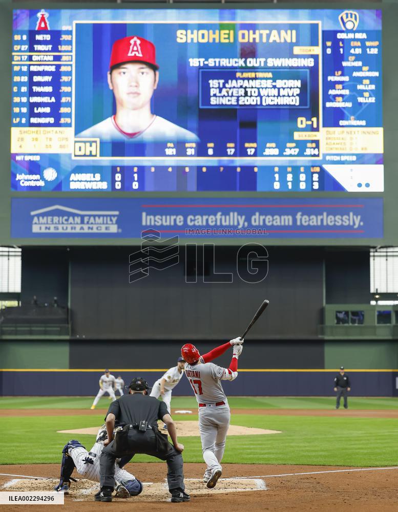Baseball: Angels vs. Brewers