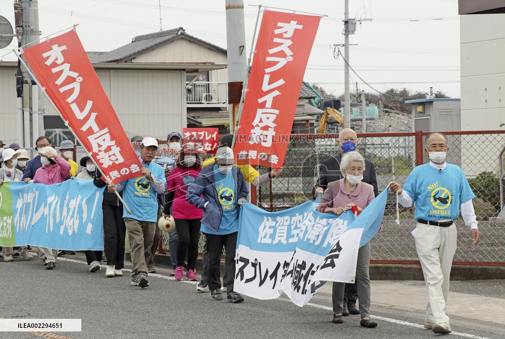 Protest against Osprey deployment in Saga