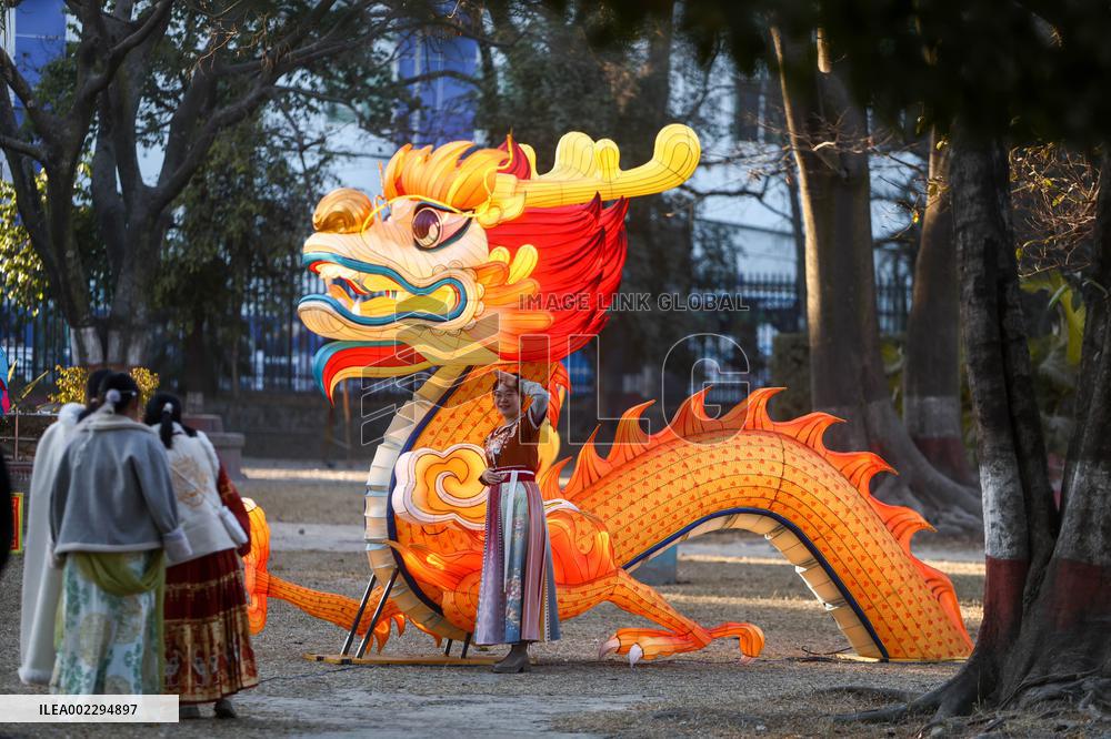 NEPAL-KATHMANDU-CHINESE LUNAR NEW YEAR-LANTERN SHOW