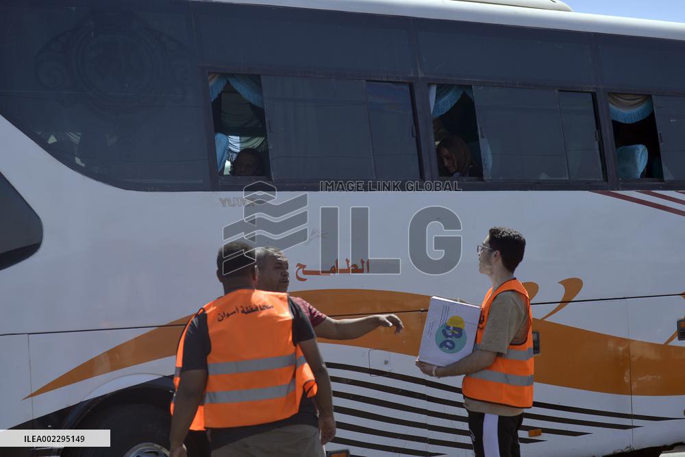 EGYPT-ASWAN-SUDAN-ARMED CONFLICT-REFUGEE-AID