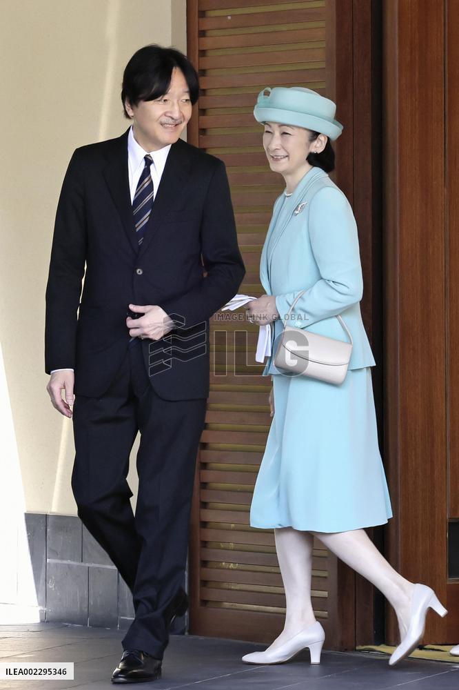 Japan crown prince off to London to attend king's coronation