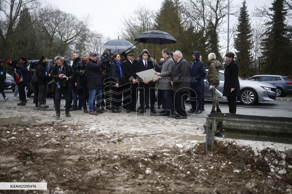PM Attal In Pas-De-Calais To Meet People Affected By Floods