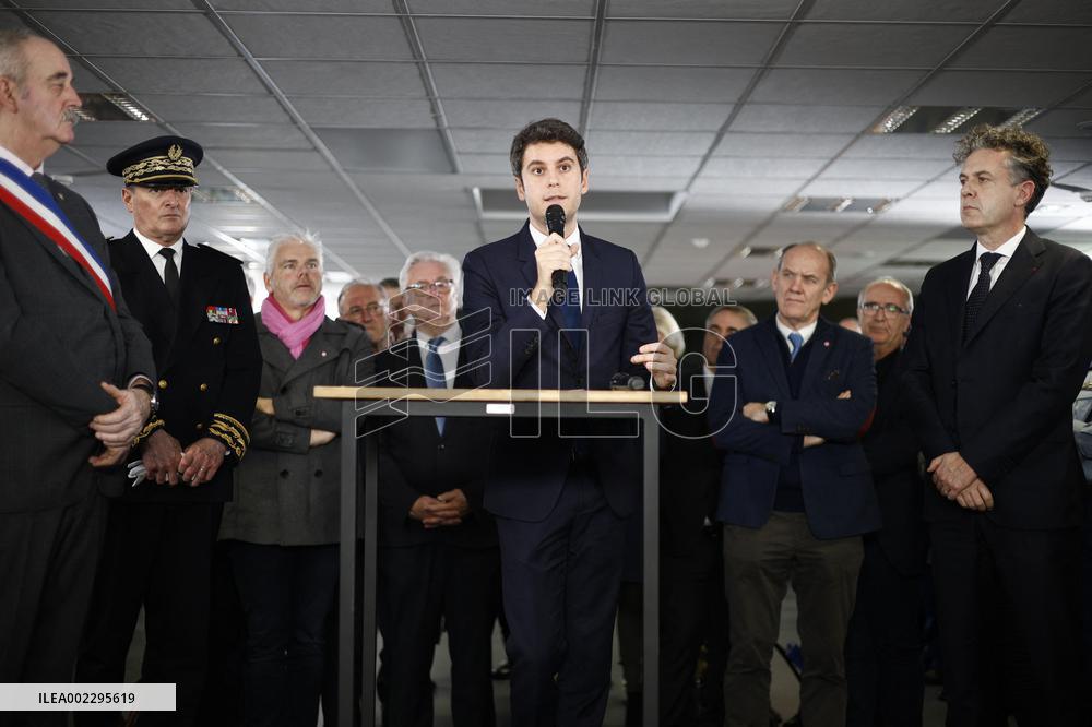 PM Attal In Pas-De-Calais To Meet People Affected By Floods