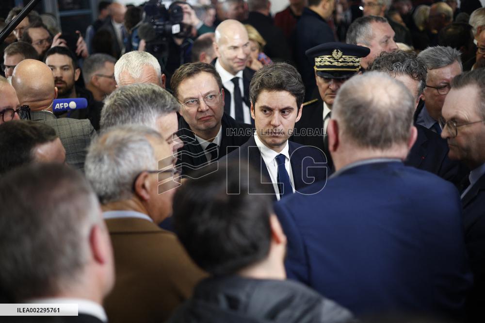 PM Attal In Pas-De-Calais To Meet People Affected By Floods