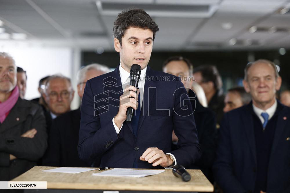 PM Attal In Pas-De-Calais To Meet People Affected By Floods