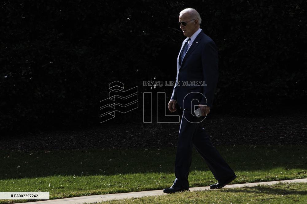 DC: President Joe Biden Departs the White House