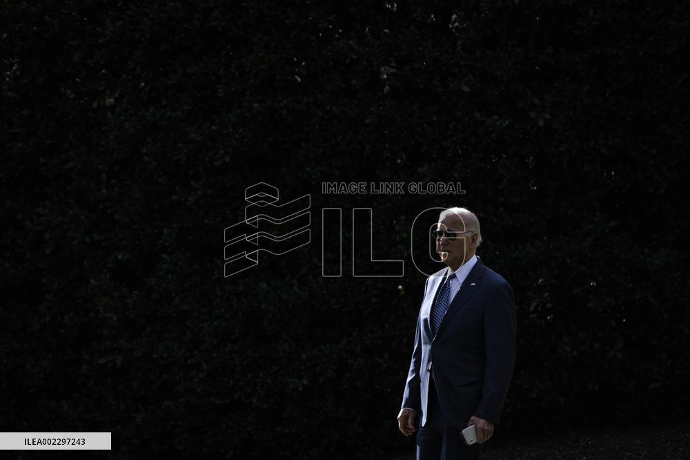 DC: President Joe Biden Departs the White House