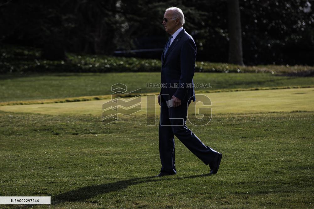 DC: President Joe Biden Departs the White House