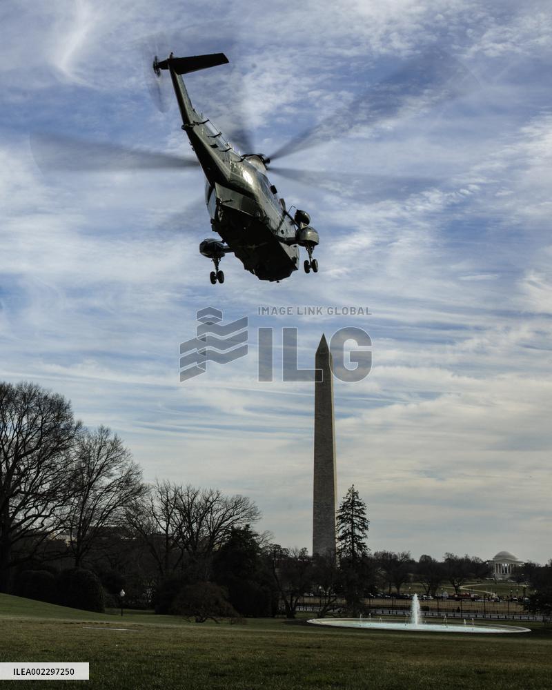 DC: President Joe Biden Departs the White House